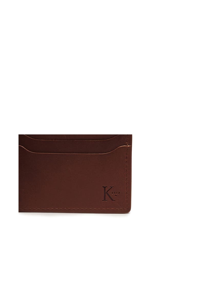 Spencer Leather Money Clip Wallet, Alternate, color, Brown