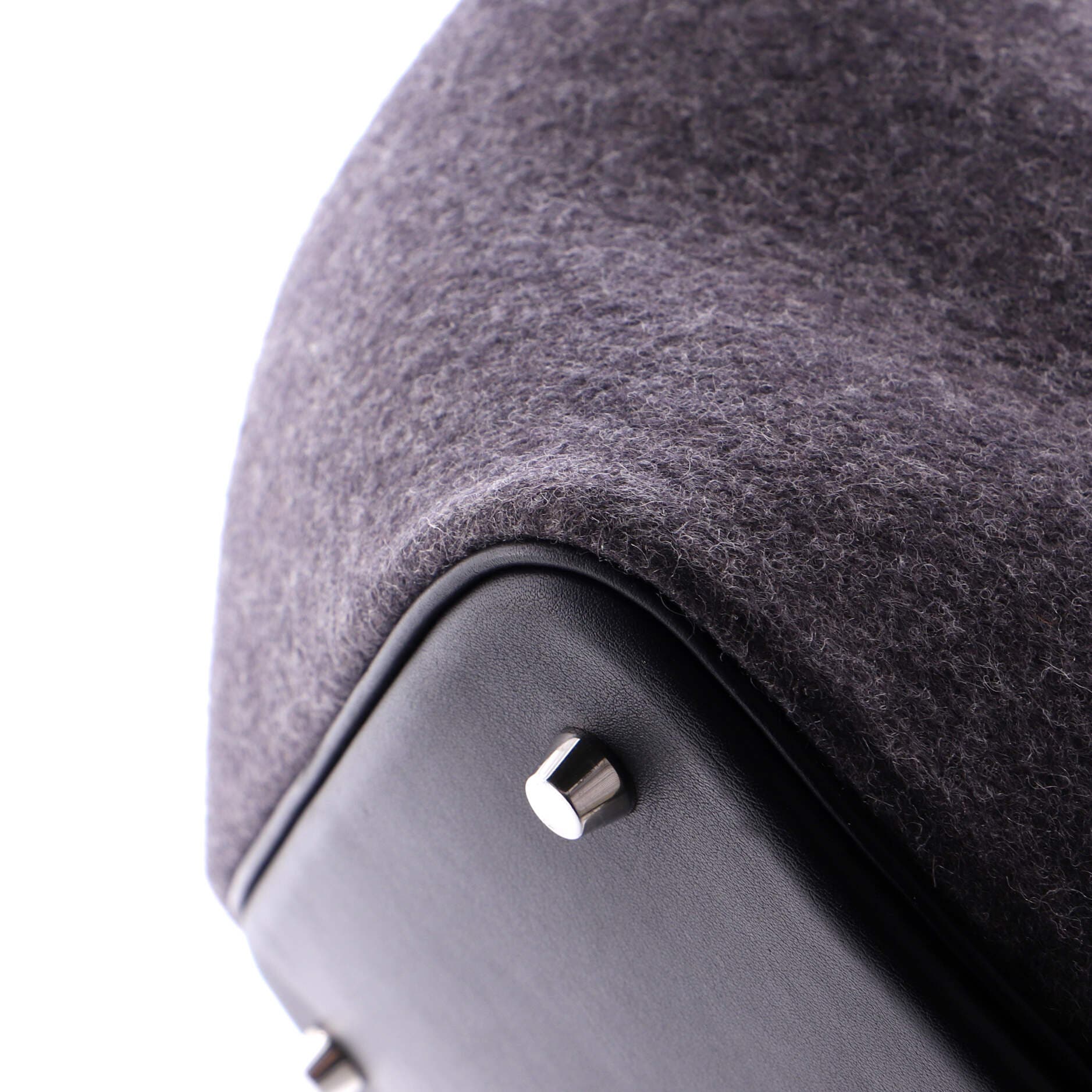 Pre-Owned Hermes Picotin Lock Bag Felt with Leather MM, Alternate, color, Gris Moyen