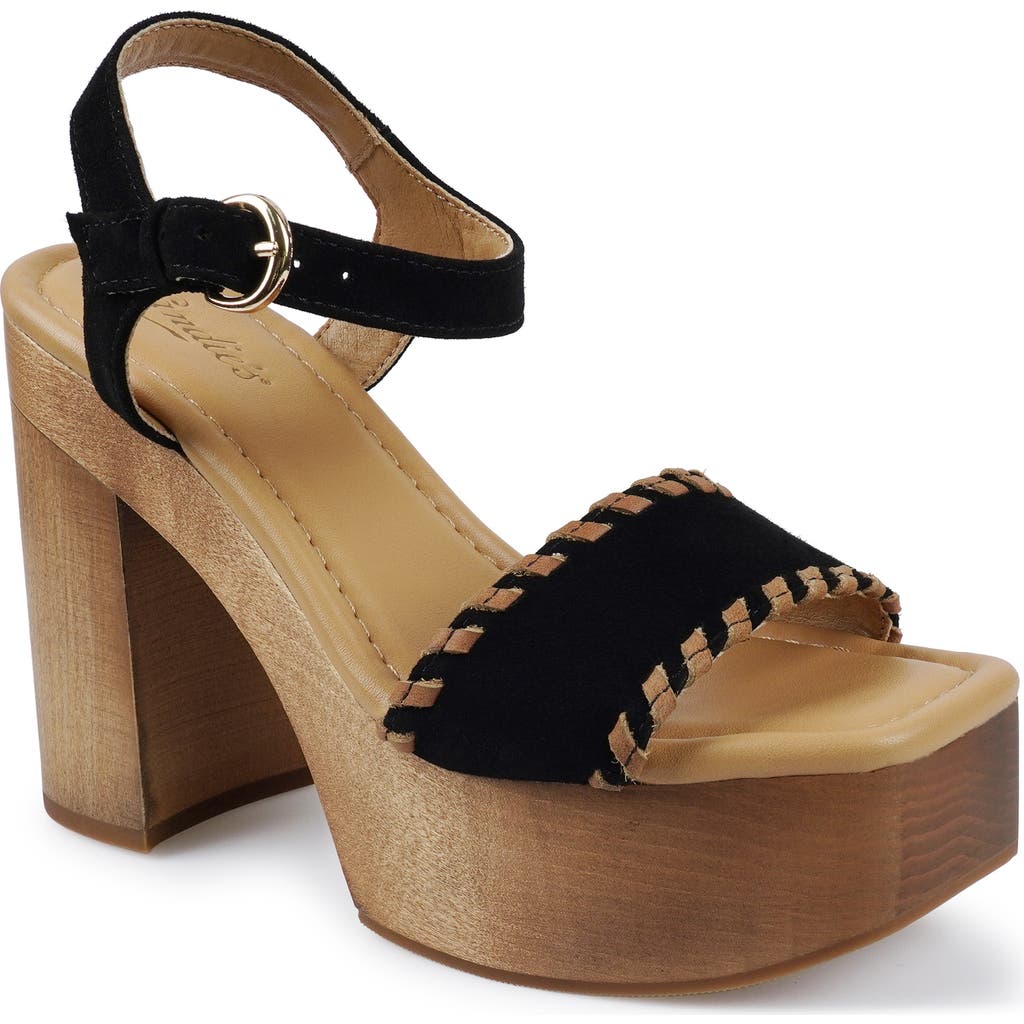 Candies Candie's Michell Platform Slide Sandal In Black