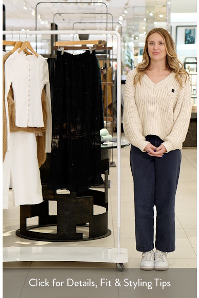 Sequin Embellished Chiffon Maxi Skirt video