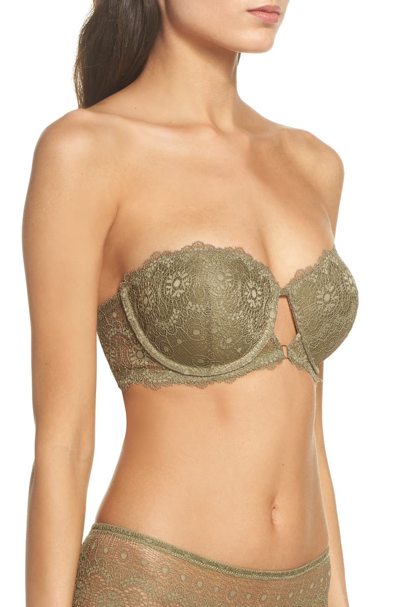 Sam Edelman Strapless Underwire Lace Bra, Alternate, color, 
