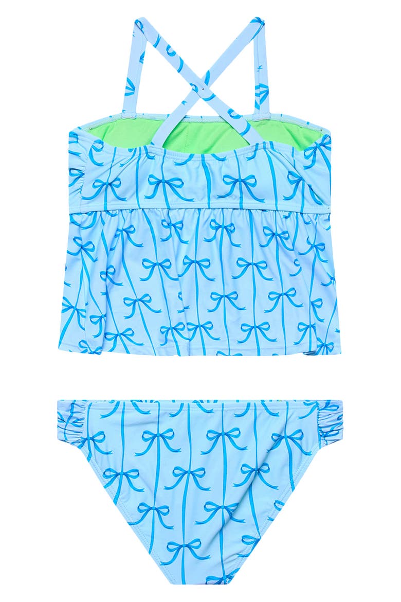 Kids' Print Two-Piece Swimsuit, Alternate, color, BLUE