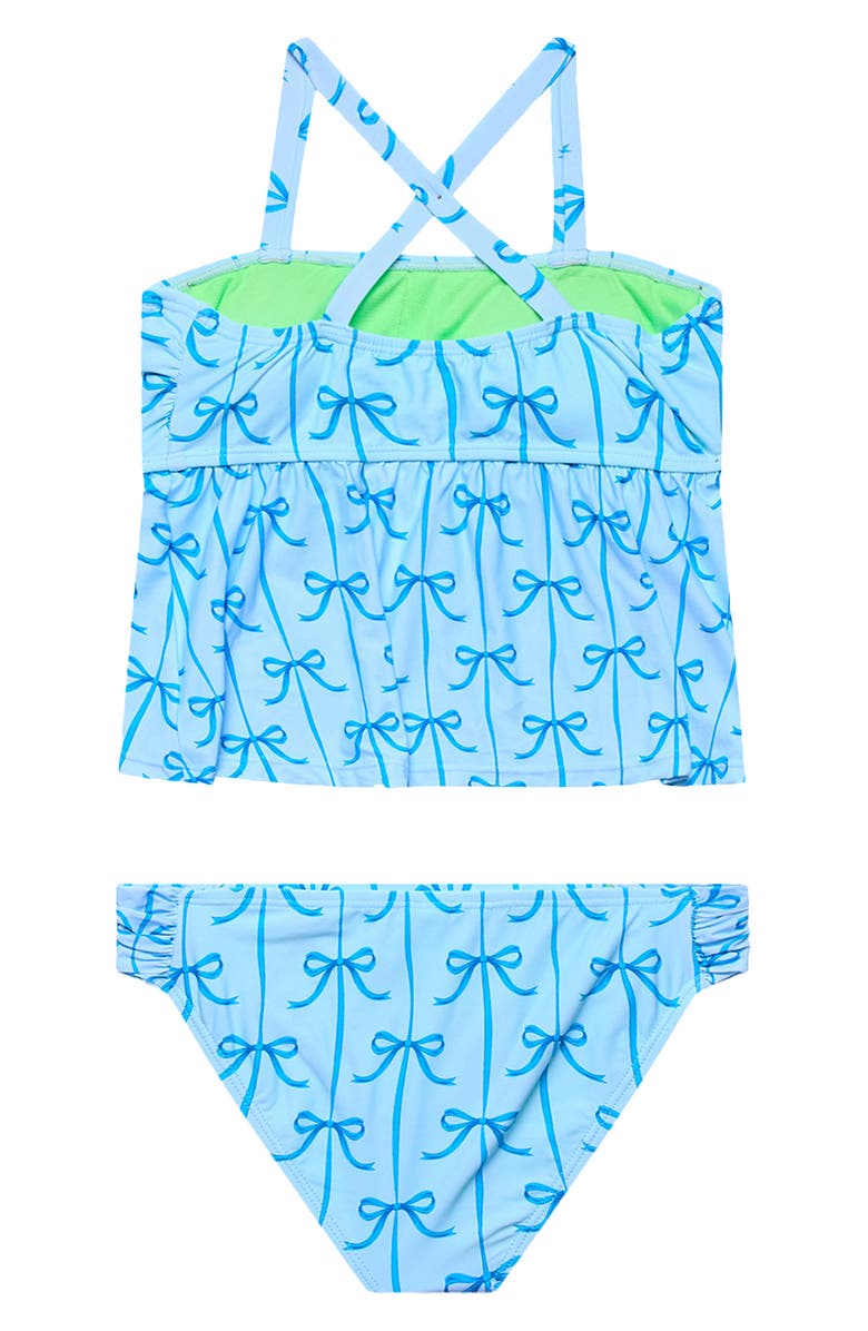 Beach Lingo Kids' Print Two-Piece Swimsuit, Alternate, color, Blue