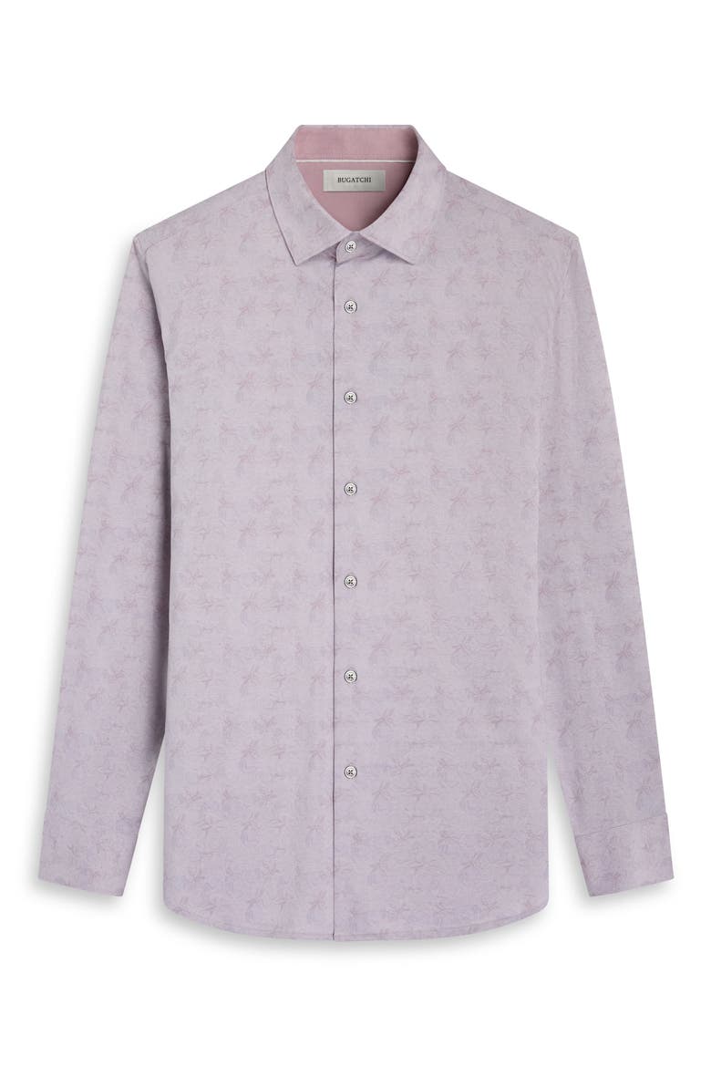 Jimmy OoohCotton® Floral Button-Up Shirt, Alternate, color, WOOD ROSE