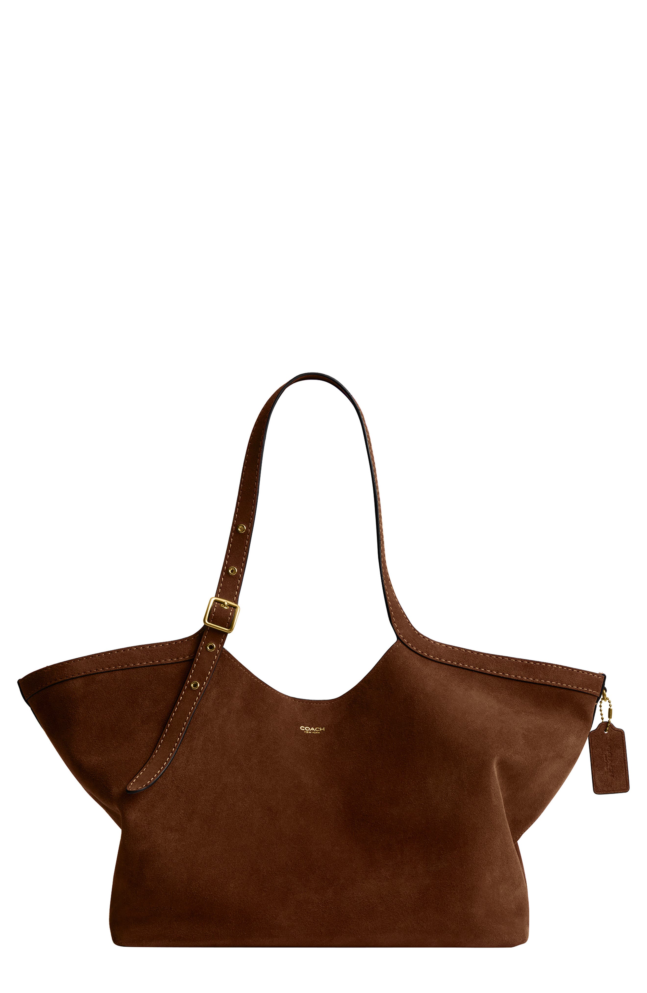 COACH Gramercy Suede Tote, Main, color, 