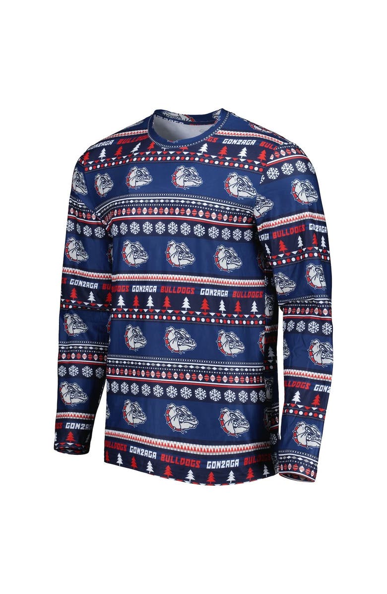 CONCEPTS SPORT Men's Concepts Sport Navy Gonzaga Bulldogs Swivel Long Sleeve T-Shirt & Pants Sleep Set, Alternate, color, Navy