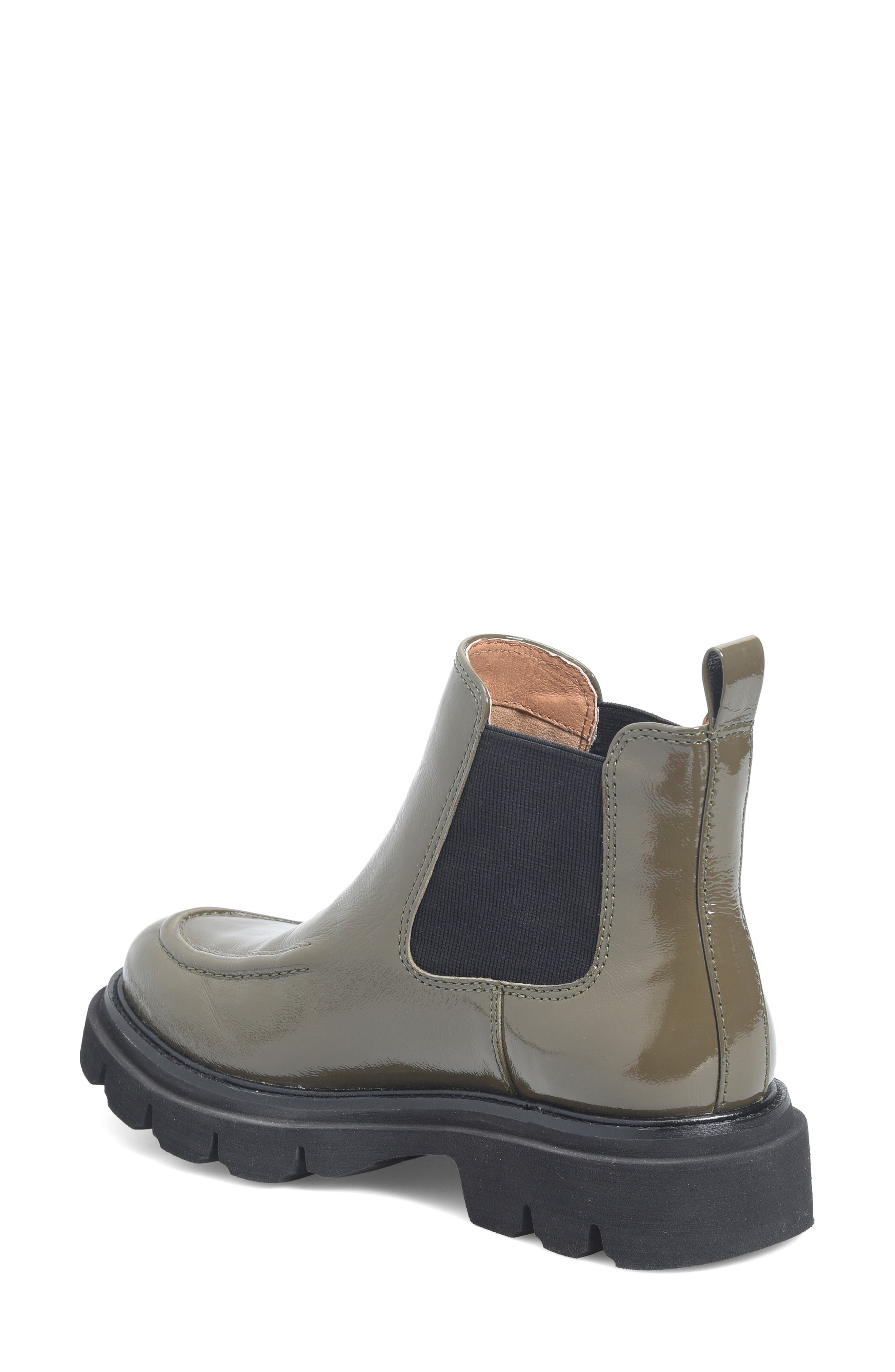 Söfft Samira Platform Chelsea Boot, Alternate, color, Taupe Patent