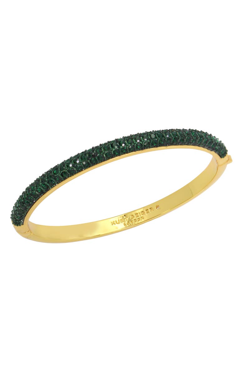 Kurt Geiger London Dome Pavé Bangle, Alternate, color, Green