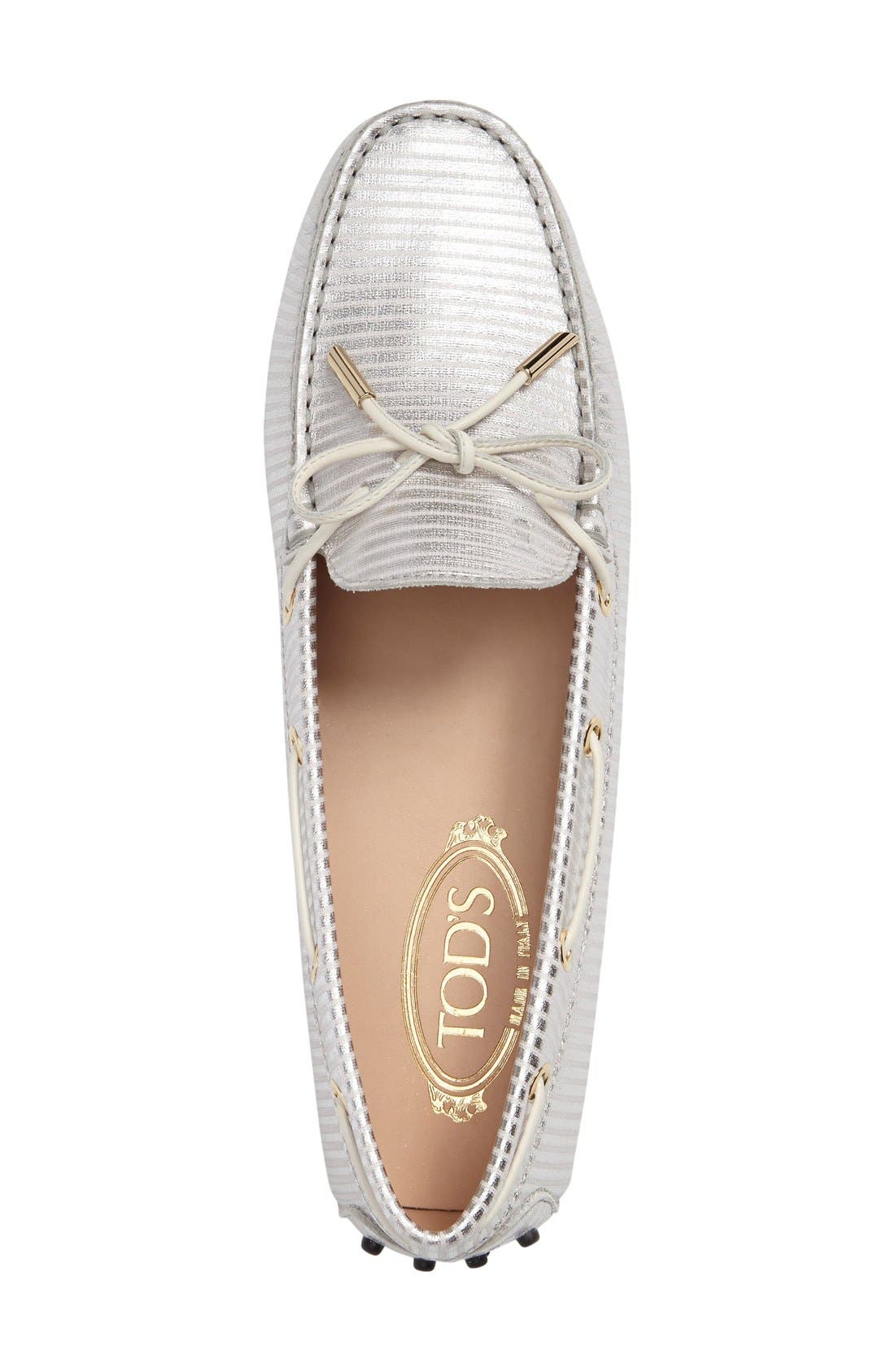 'Gommini' Moccasin, Alternate, color, SILVER LEATHER
