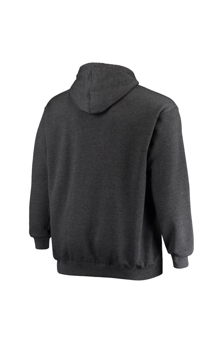 FANATICS Men's Fanatics Branded Heathered Charcoal Denver Broncos Big & Tall Practice Pullover Hoodie, Alternate, color, 