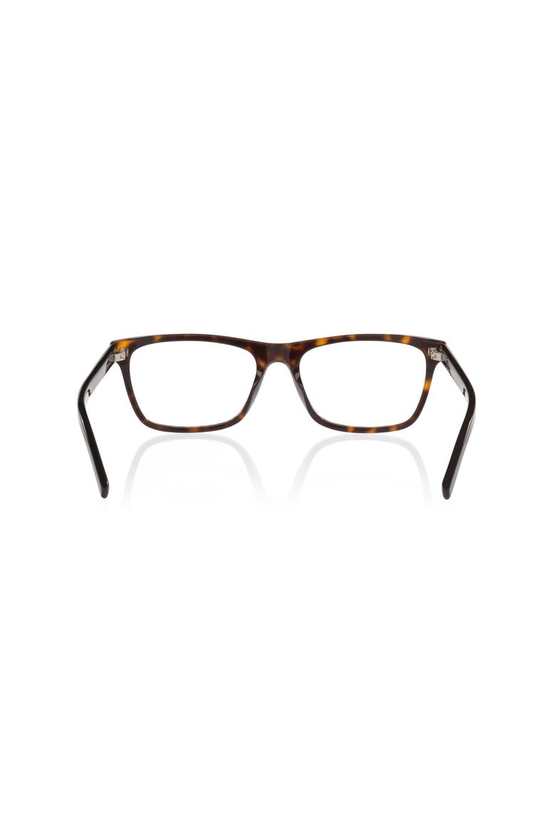 58mm Rectangle optical glasses, Alternate, color, Tortoise