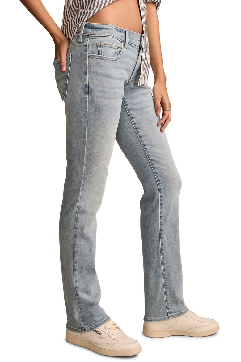 Sweet Mid Rise Straight Leg Jeans, Alternate, color, LOVERS LANE WASH