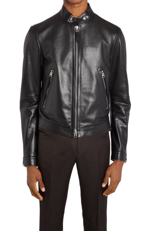 Plongé Leather Cafe Biker Jacket