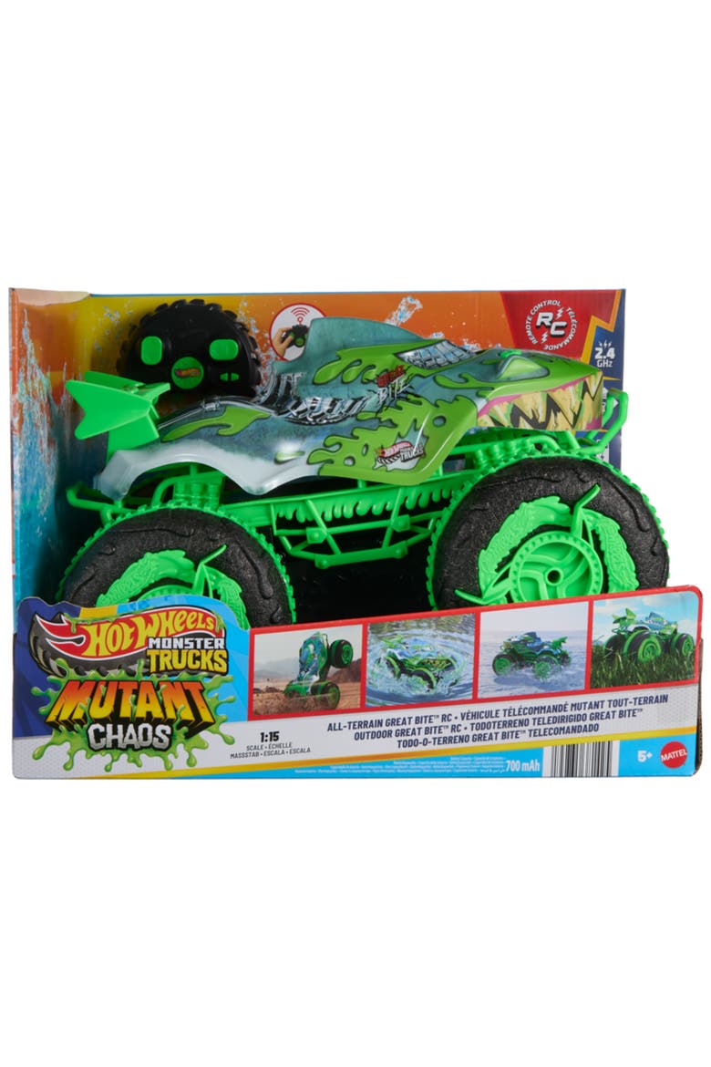 Monster Trucks All-Terrain Great Bite™ RC, Remote-Control Toy, Drive On Land & in Water, Alternate, color, MUTANT GREAT BITE