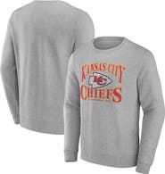 FANATICS Men's Fanatics Branded Heathered Charcoal Kansas City Chiefs Playability Pullover Sweatshirt