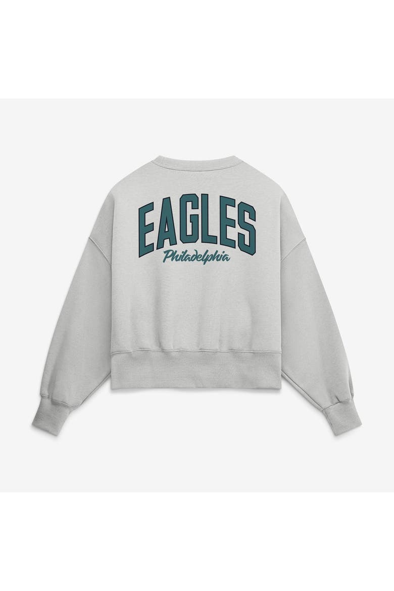 Women's Nike  Gray Philadelphia Eagles Oversized Primetime Phoenix Fleece Sweatshirt, Alternate, color, Gray