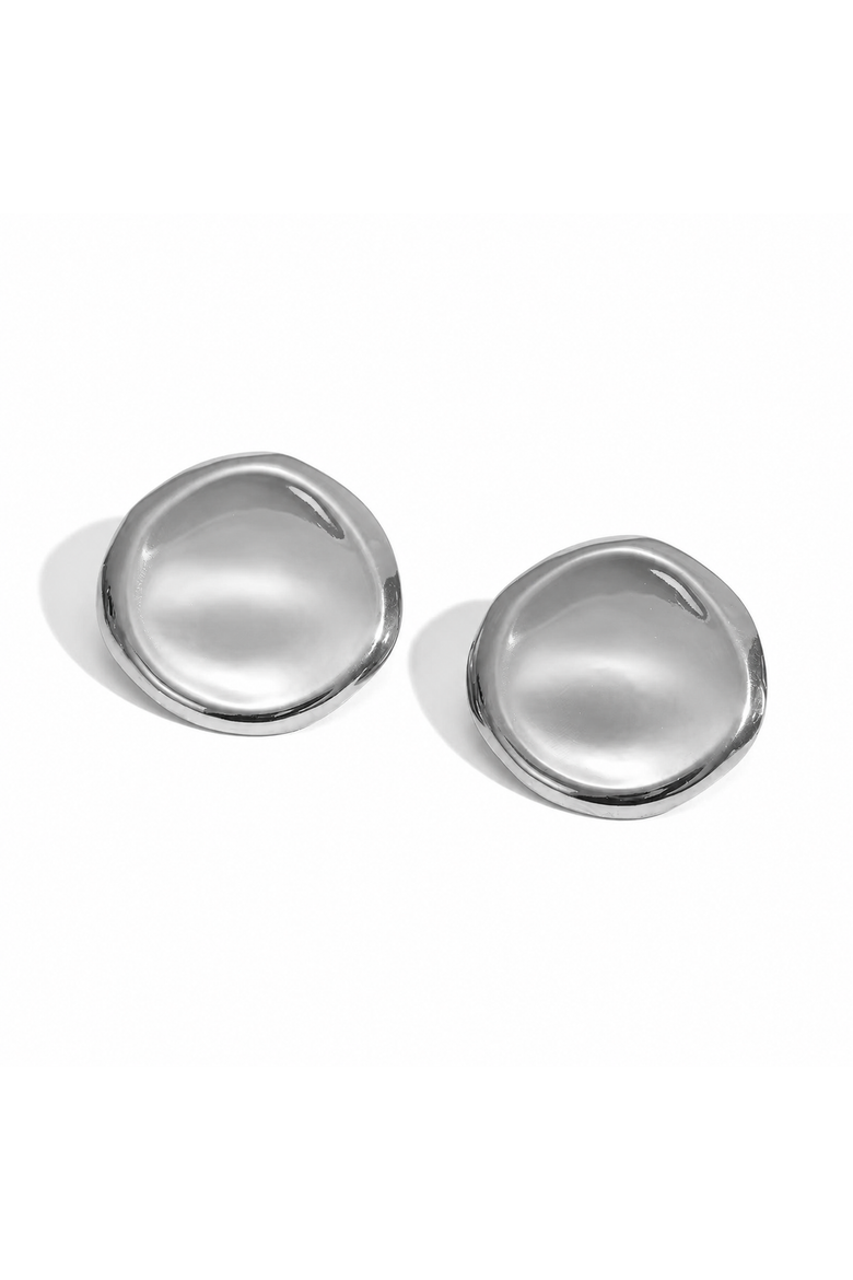 Karsyn Circle Earrings, Main, color, Silver