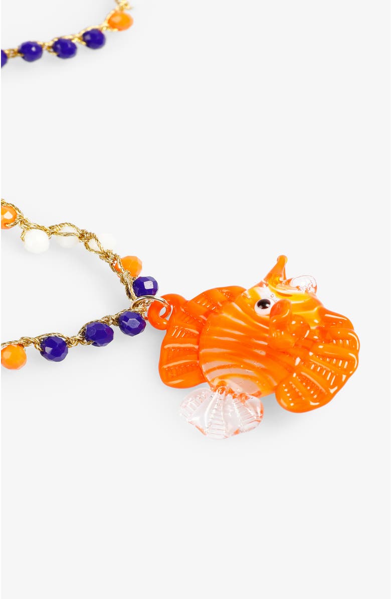 Scalpers Fish Necklace, Alternate, color, Orangenavy