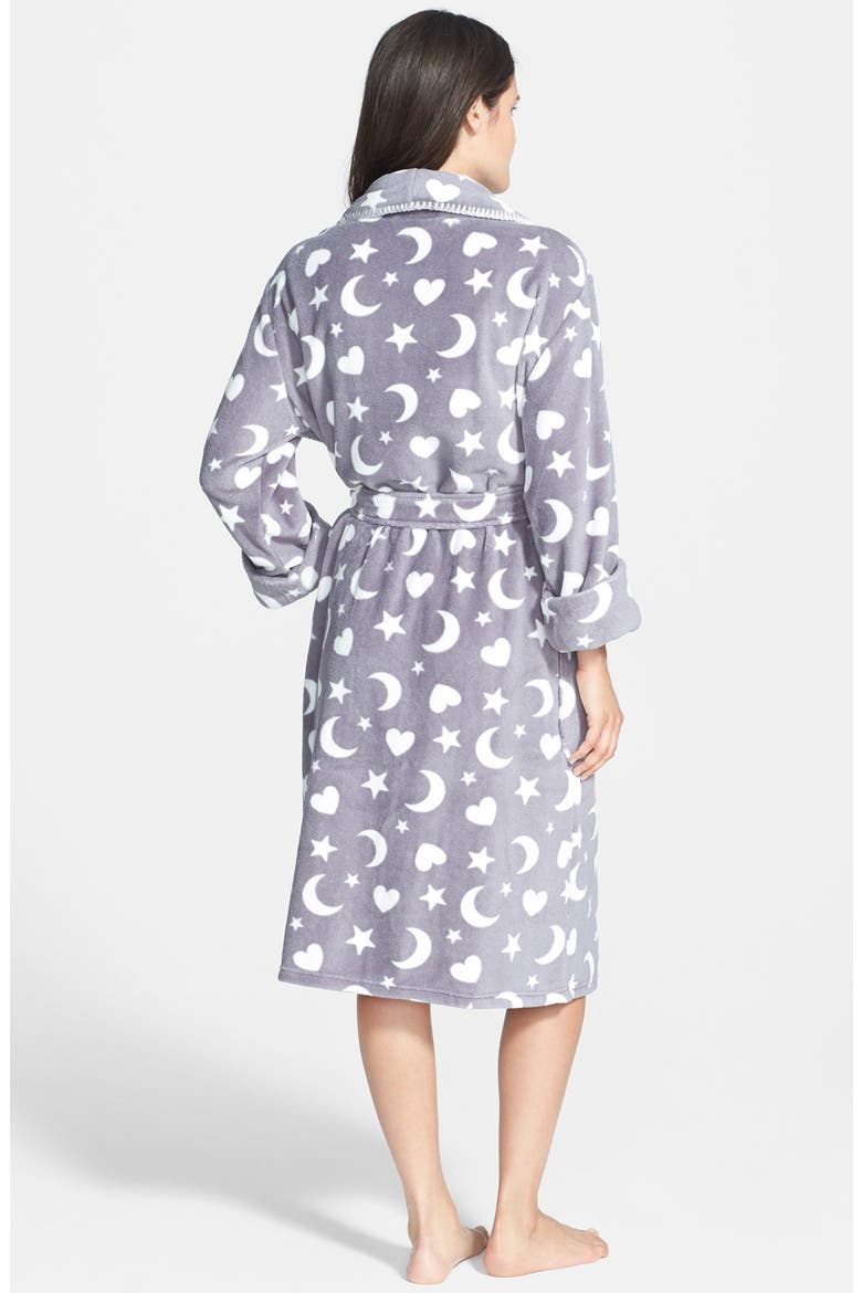 'Polar Plush' Robe, Alternate, color, GREY/ NIGHT SKY