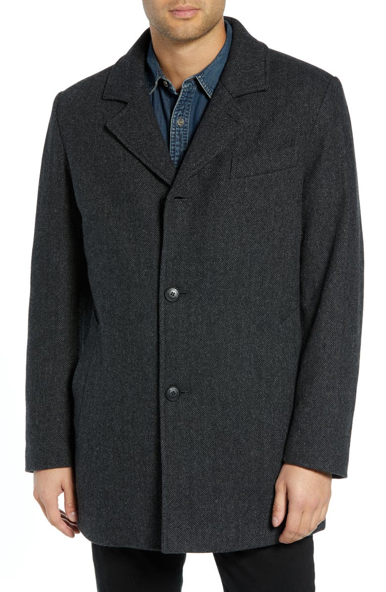 Pendleton Iconic Textures Manhattan Wool Blend Top Coat, Alternate, color, 