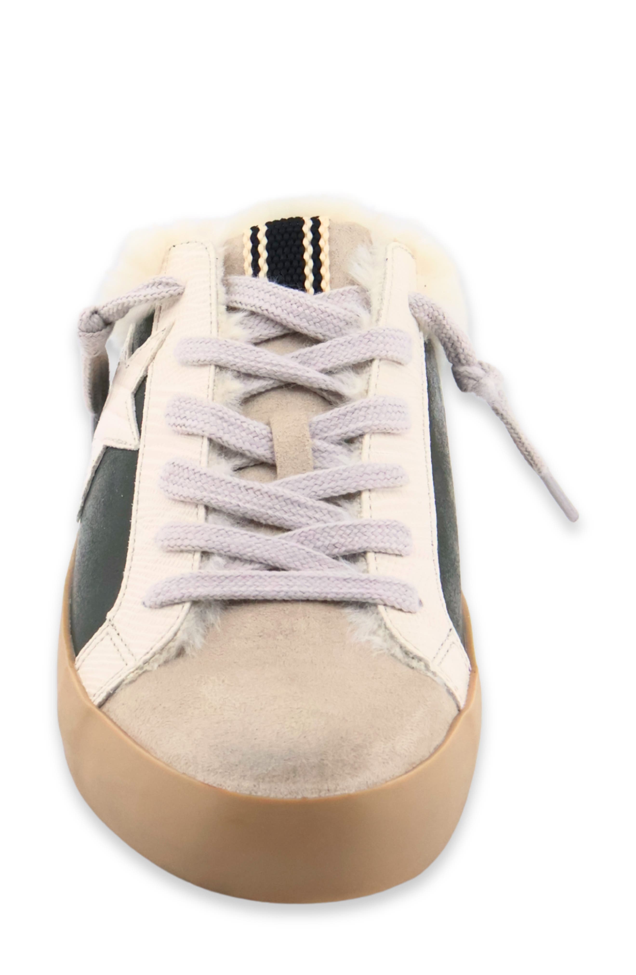 Pinah Faux Leather Mule Sneaker, Alternate, color, OLIVE GREEN