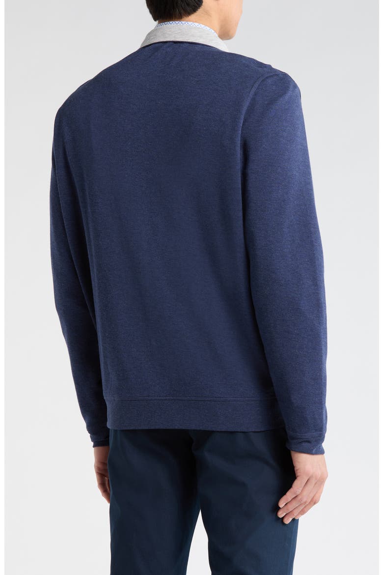 Full Zip Knit Jacket, Alternate, color, NAVY
