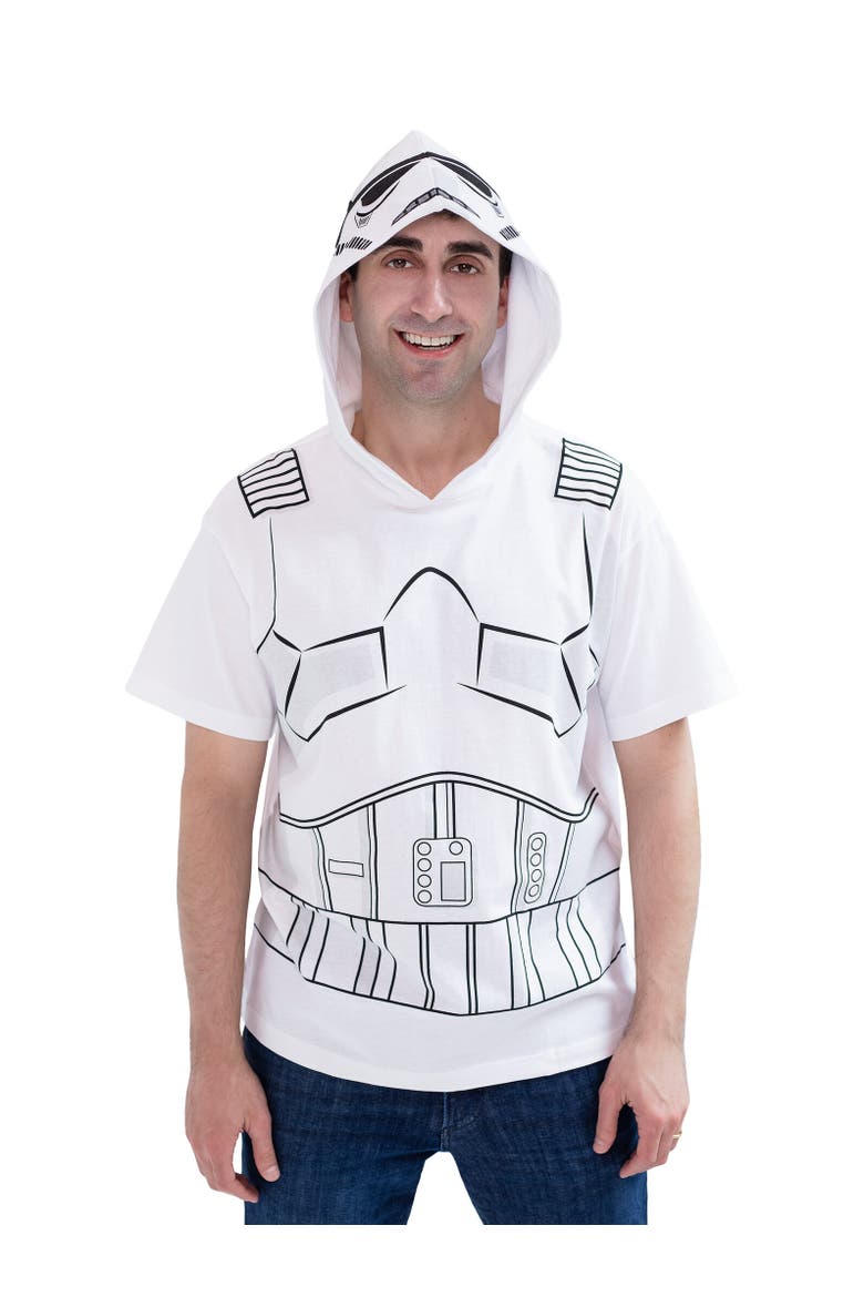 Adult Men or Women Cosplay Hooded Tee, Main, color, White Stormtrooper