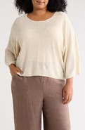 MAX STUDIO Textured Dolman Sleeve Sweater