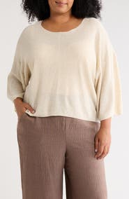 MAX STUDIO Textured Dolman Sleeve Sweater
