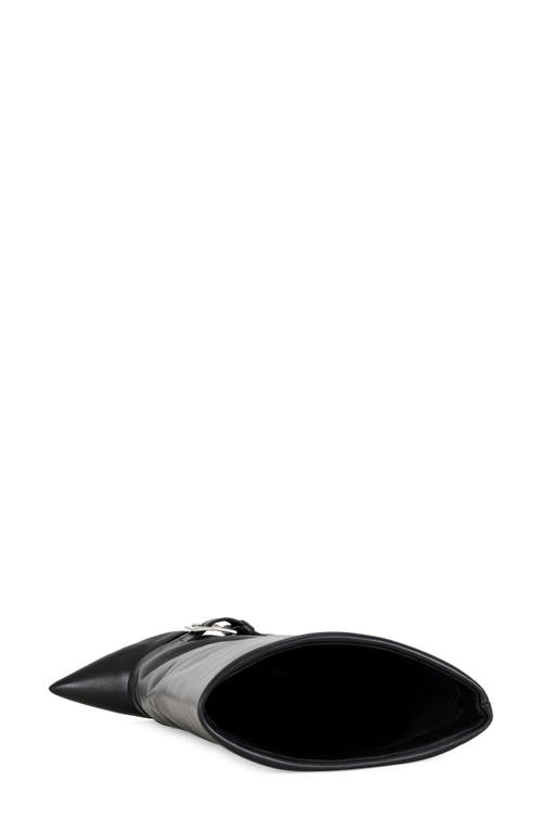 Azalea Wang Antonina Belted Wedge Boot In Multi