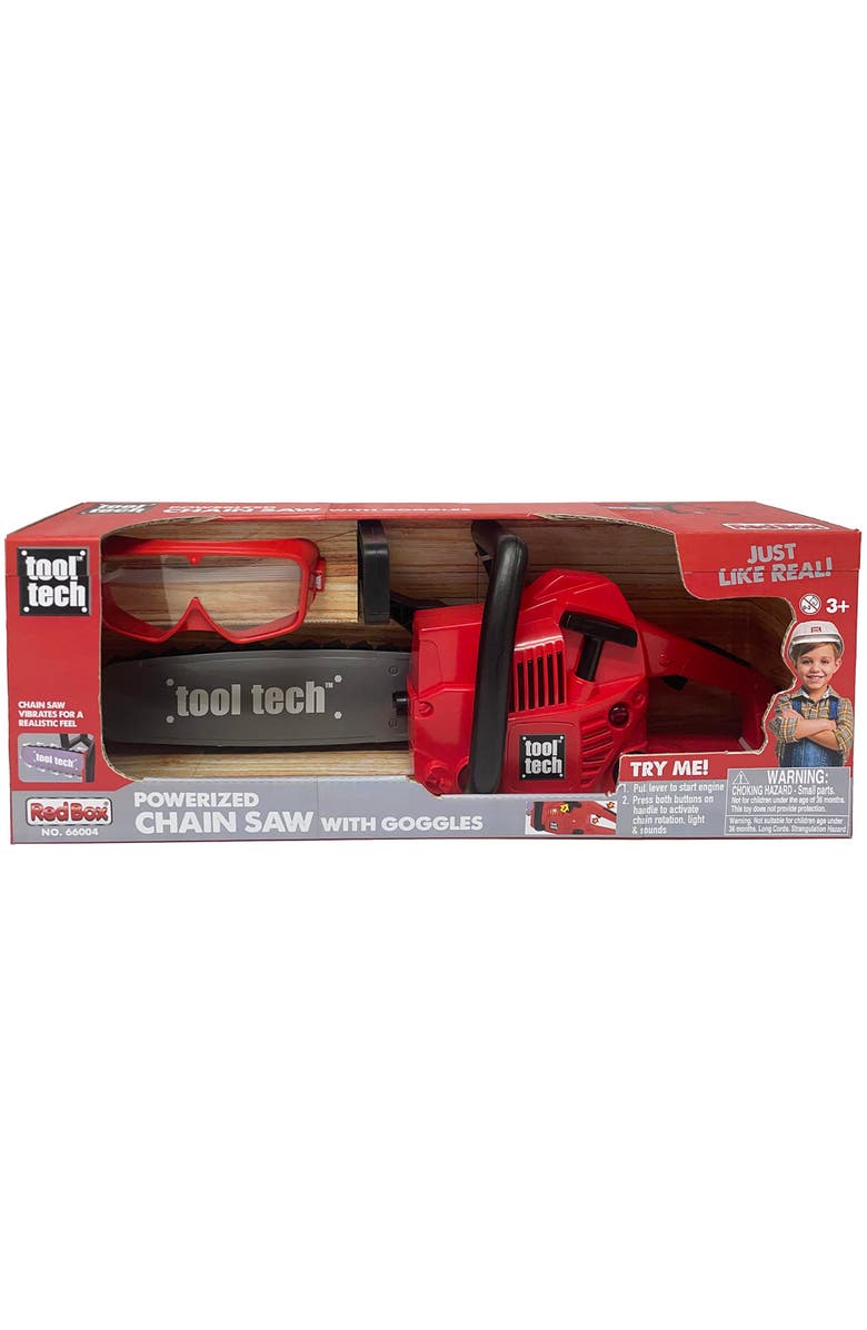 Red Box Chain Saw Toy, Alternate, color, Red