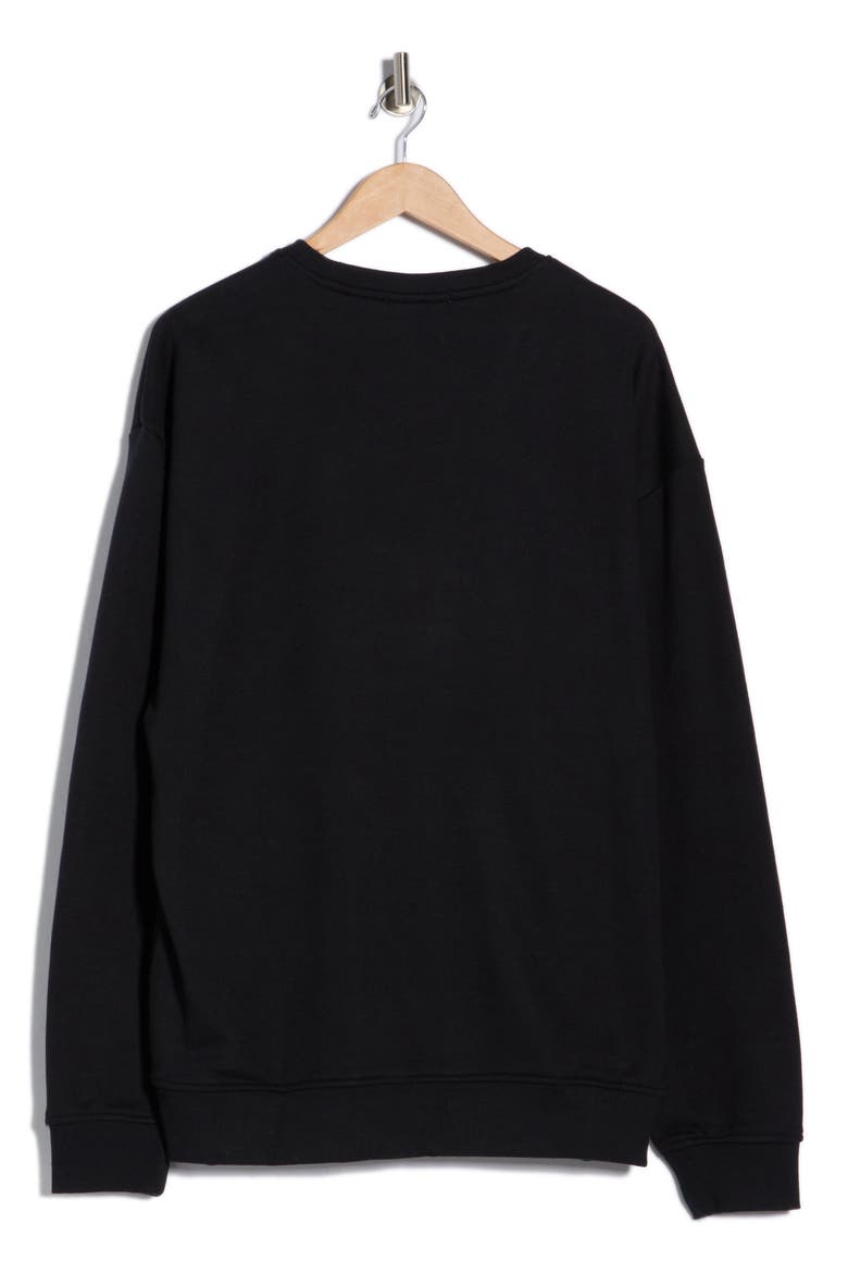 Relaxed Fit Graphic Fleece Sweatshirt, Alternate, color, ANTHRACITE