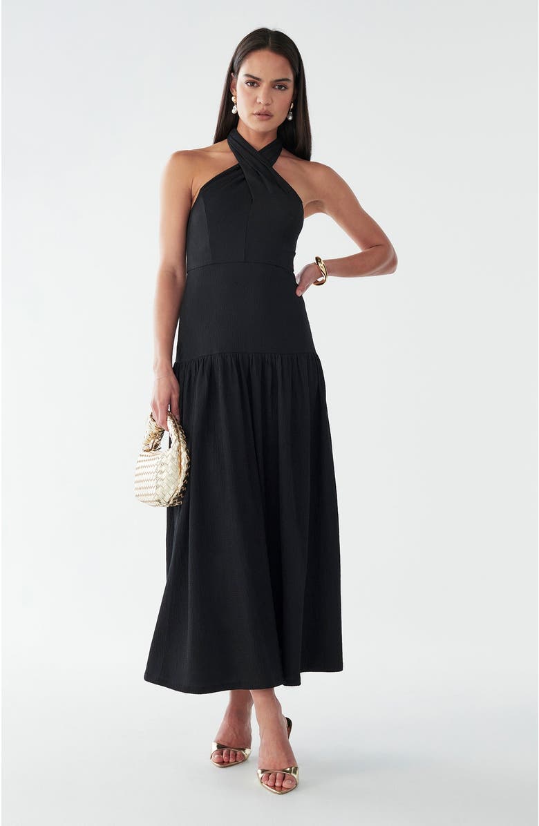 BWLDR Harvi Midi Dress, Main, color, Black