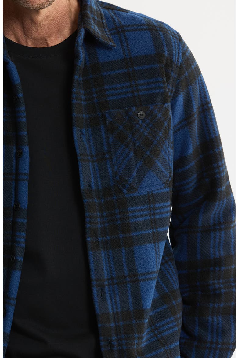 Geometric Jacquard Faux Shearling Lined Jacket, Alternate, color, ROYAL
