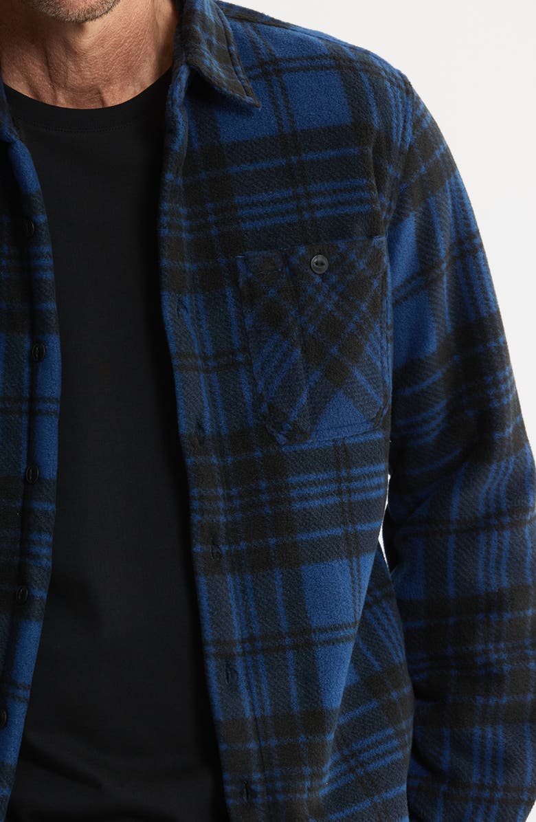 JACHS Geometric Jacquard Faux Shearling Lined Jacket, Alternate, color, Royal