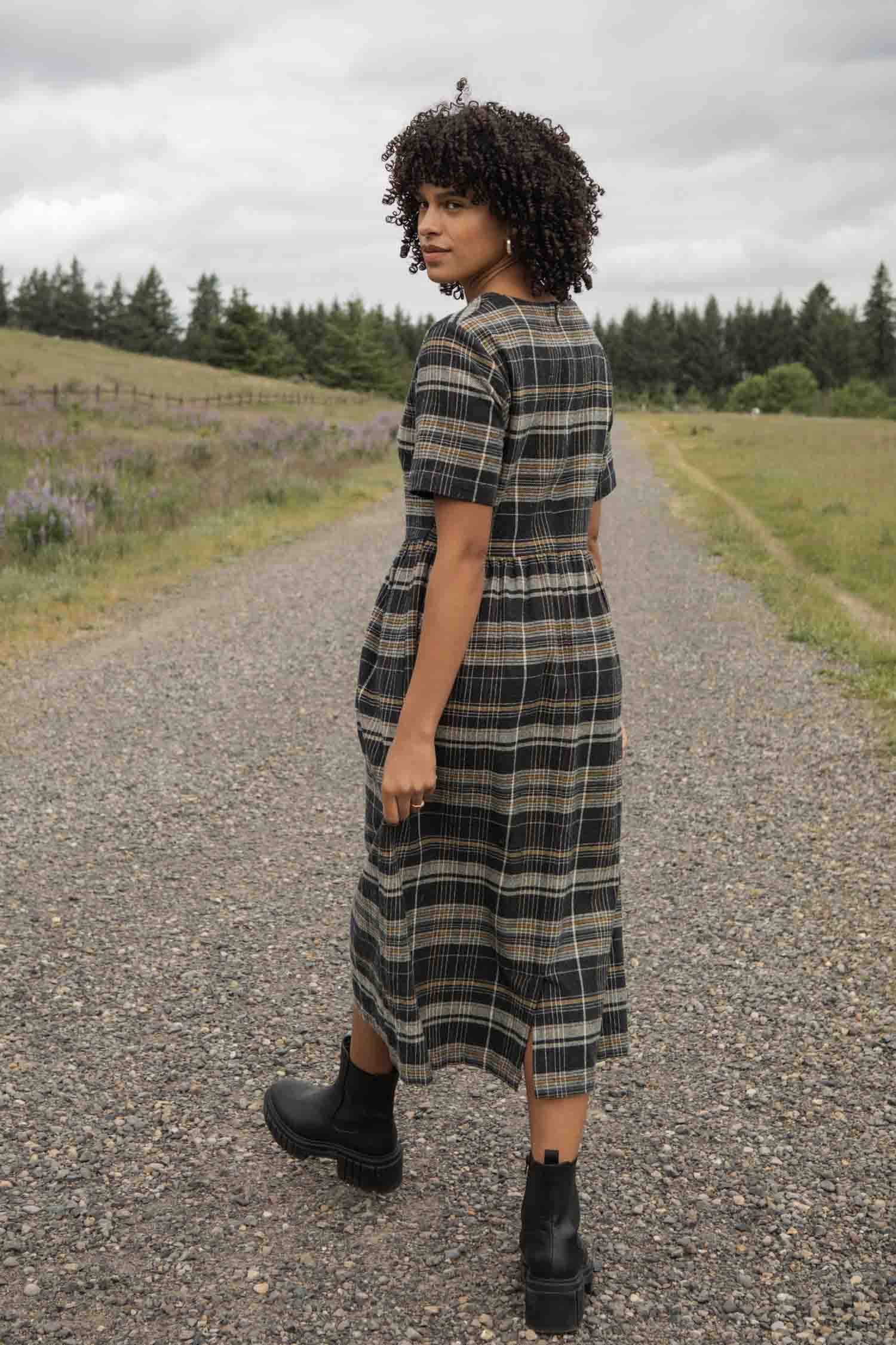 Bridge & Burn Perry Midi Organic Cotton Dress (Women) | Nordstrom