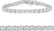 Bliss Diamond 10.75Ct Oval Cut Diamond Tennis Bracelet 7" 14k Gold Lab Grown