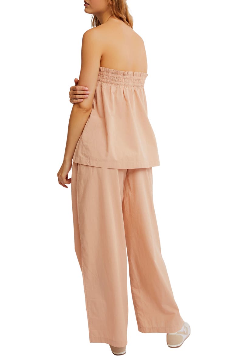 Free People Corfu Tube Top & Wide Leg Pants Set, Alternate, color, Tuscany