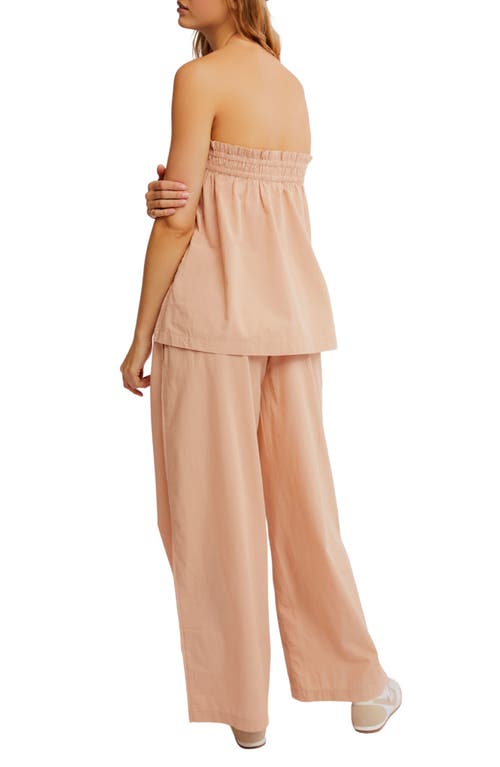 Free People Corfu Tube Top & Wide Leg Pants Set In Tuscany