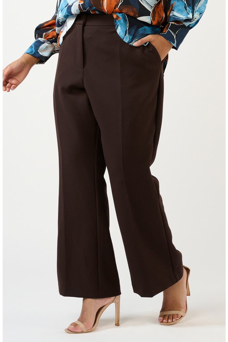 Arabica Wide Leg Pants, Alternate, color, COCOA