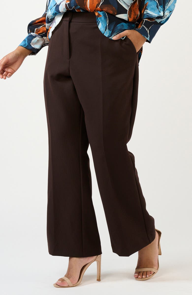 Estelle Arabica Wide Leg Pants, Alternate, color, Cocoa