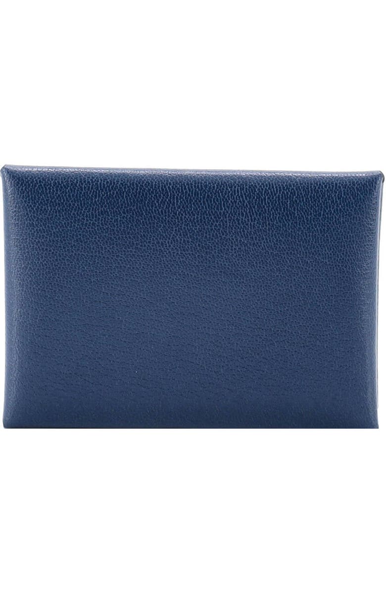 81034712 Calvi Duo Card Holder Chevre Mysore, Alternate, color, Bleu Tie