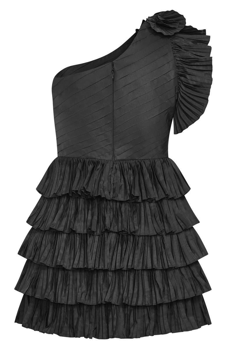 City Chic Francesca One-Shoulder Minidress, Alternate, color, 