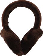 UGG® Logo Embroidered Genuine Shearling Earmuffs