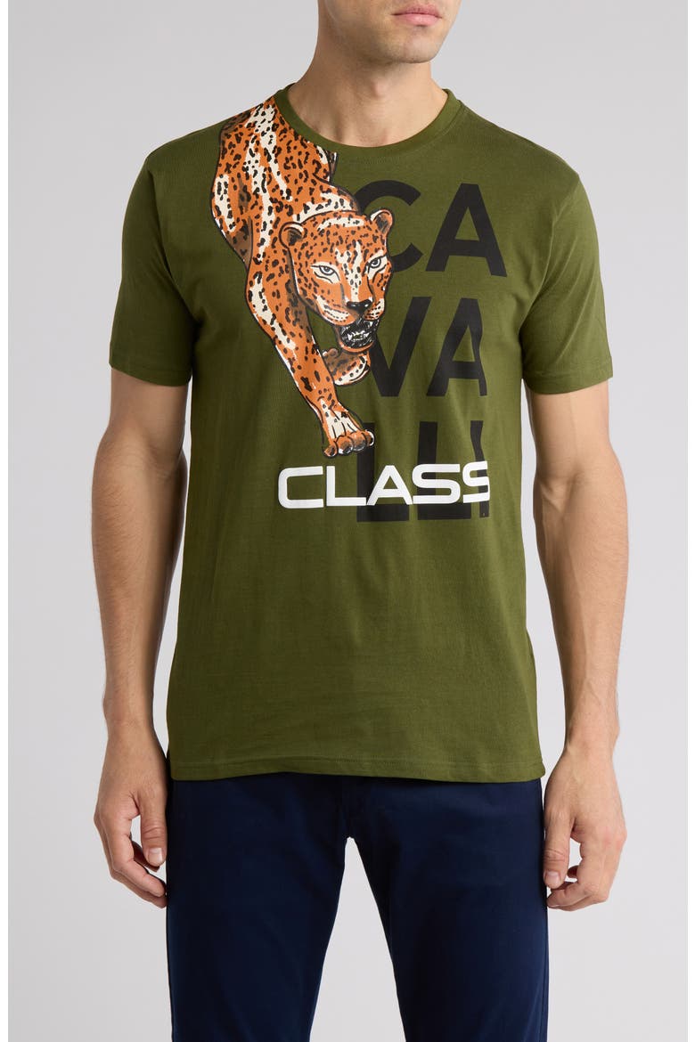 Colourful Rack For Classes Cavalli Class Stretch Cotton Graphic T-Shirt (Men) | Nordstromrack