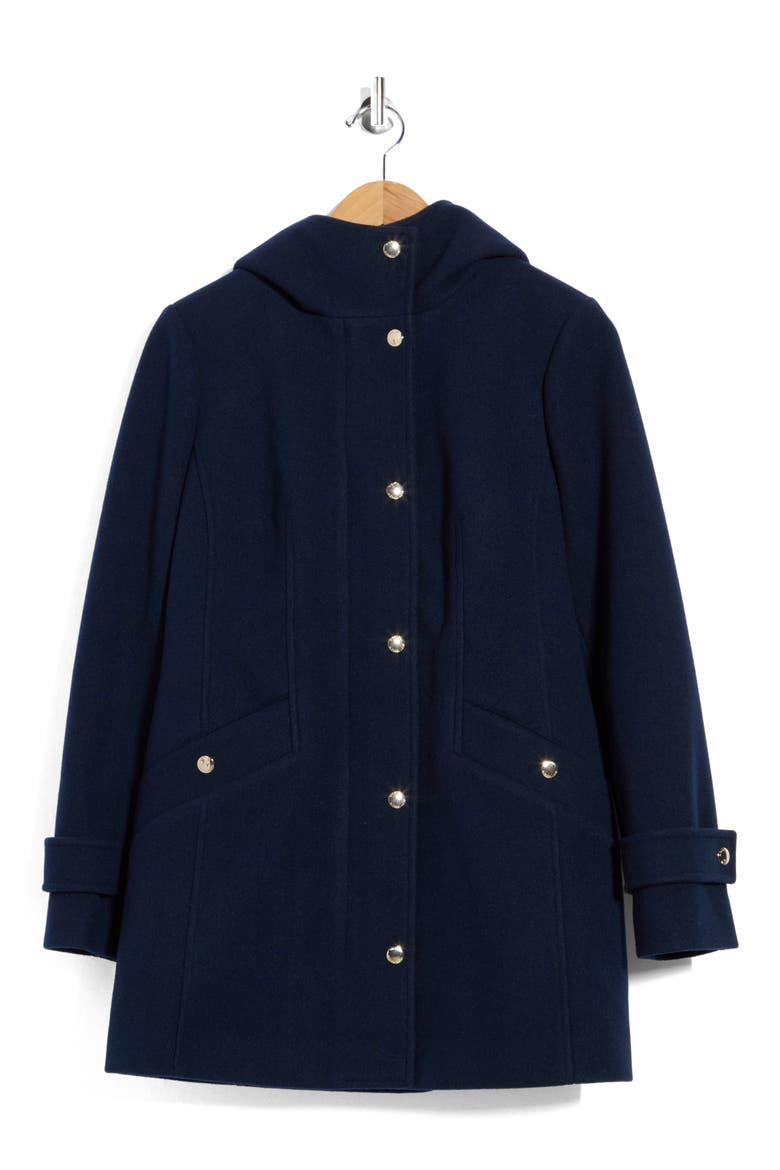 Faux Wool Zip Coat with Hood, Alternate, color, MIDNIGHT