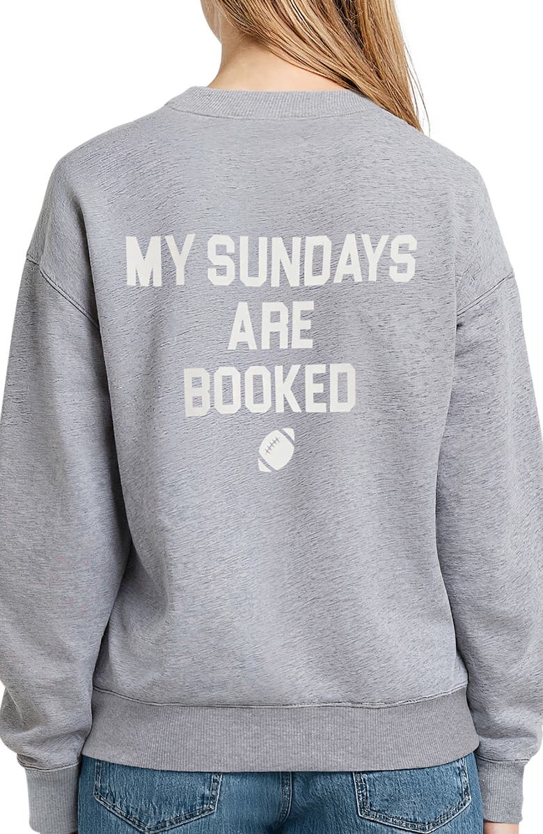 Wildfox Alex 'Tis The Season Sweatshirt, Alternate, color, Heather Grey