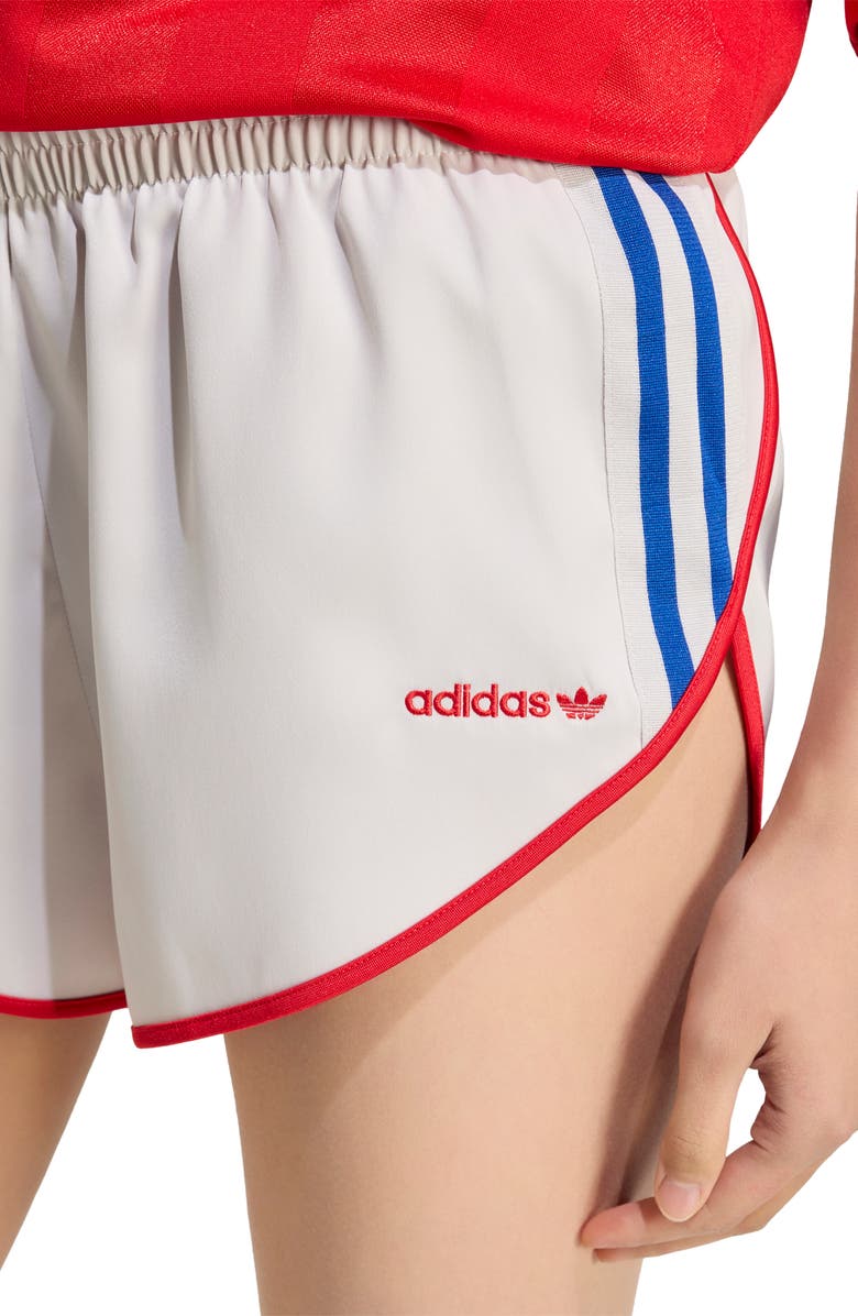 adidas Originals Side Stripe Satin Shorts, Alternate, color,