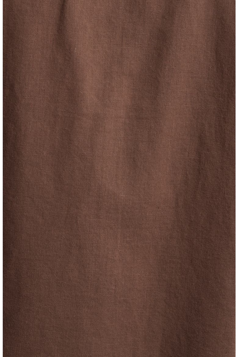 Frances Cotton & Linen Camp Shirt, Alternate, color, DARK JAVA MULTI