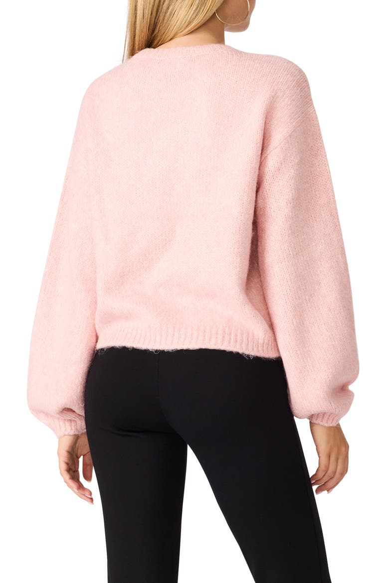 Carmen Crewneck Sweater, Alternate, color, SILVER PINK